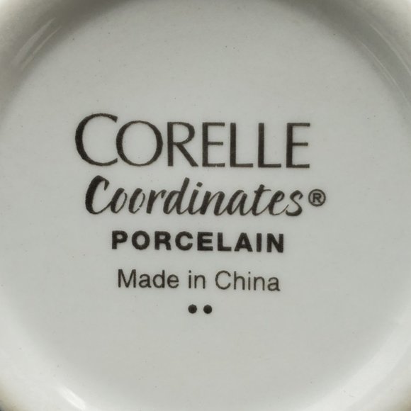Corelle Coordinates Simple Lines Porcelain Mugs White Mugs Black Lines Circles - Picture 10 of 10